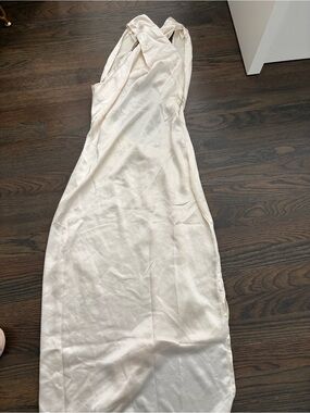 New Club London Ivory Satin Halter Women’s Dress